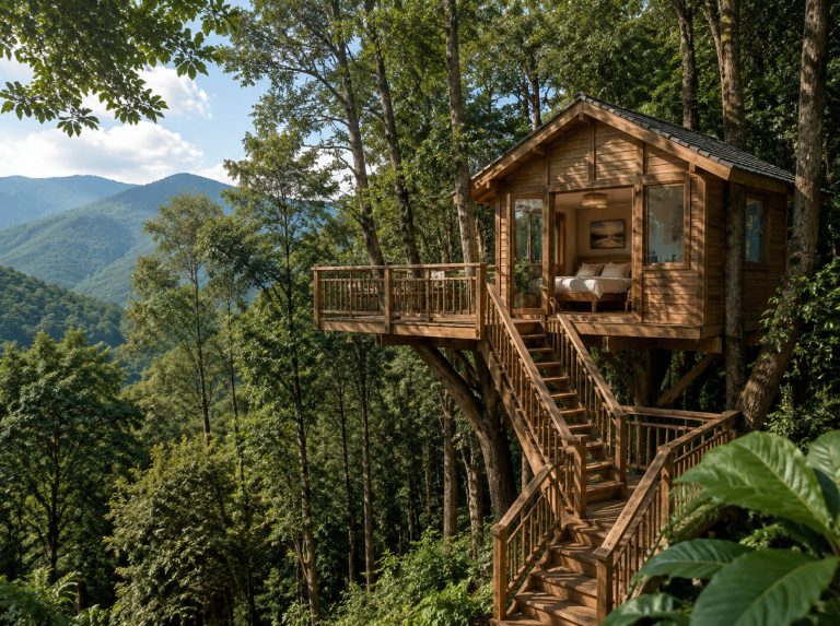 清镇景区悬空树屋